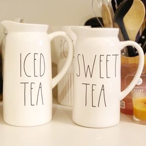 New Rae Dunn SWEET TEA/ICED TEA Pitchers